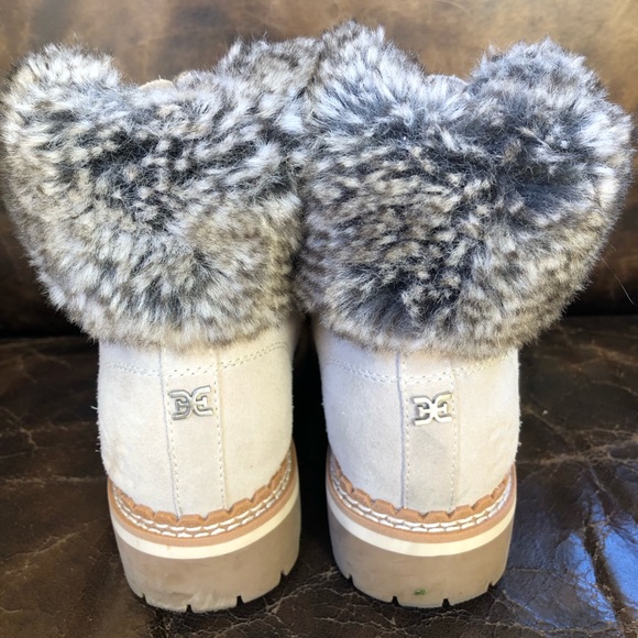 Sam Edelman “Bowen” Suede Faux Fur Boots 6 - Picture 4 of 6